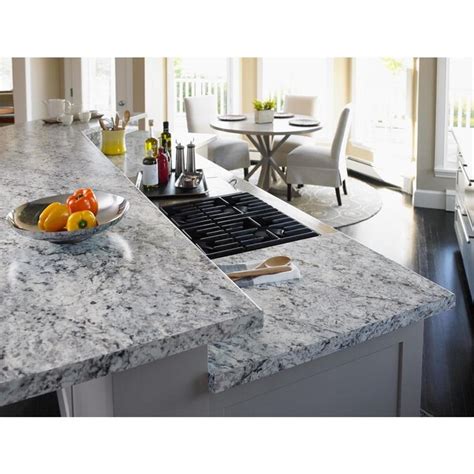 Formica Brand Laminate Patterns 48-in W x 96-in L White Ice Granite ...