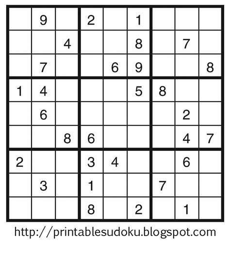 Printable Sudoku | Printable Sudoku For Adults | Printable Sudoku Free