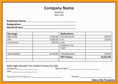 Free Employee Earnings Statement Template Of Pay Stub Earnings ...