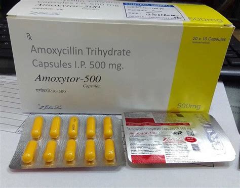 Amoxicillin Trihydrate Capsules 500 Mg at Rs 30/stripe | Antibiotic Medicines in Thane | ID ...