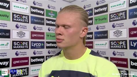 Erling Haaland Post Match Interview - DMARGE