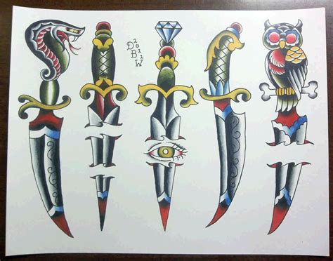 8 Dagger Tattoo Designs Ideas And Flash