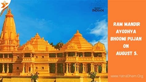 Ram Mandir Bhoomi Pujan Ayodhya on August 5 by PM Modi