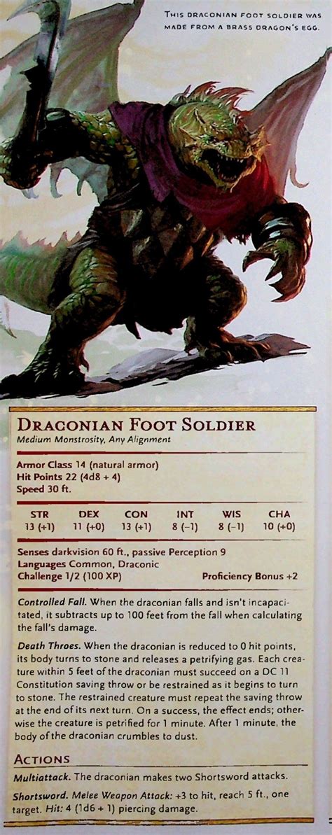 Draconian Foot Soldier | Rpg, Personajes