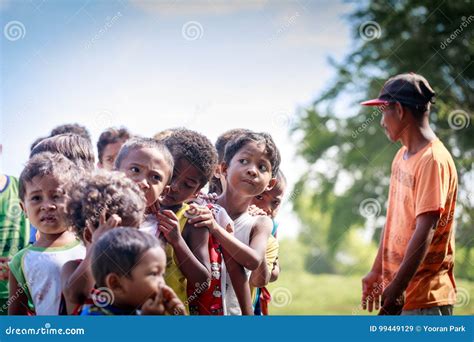 The Aeta Tribe Children Near Mount Pinatubo on Aug 27, 2017 in S Editorial Stock Image - Image ...