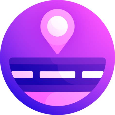 Road map Gradient Galaxy Gradient icon