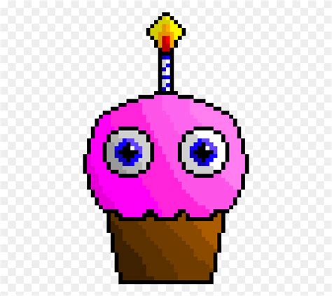 Fnaf Cupcake Pixelated Circle HD PNG Download - FlyClipart