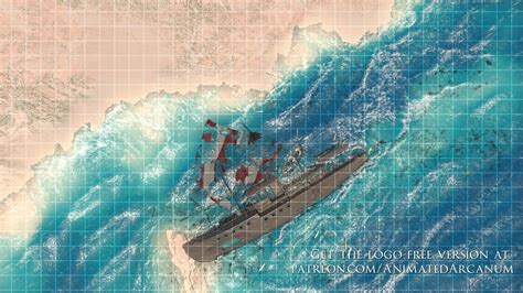 [OC] Shipwreck Beach Battle Map (36x20) : r/Roll20