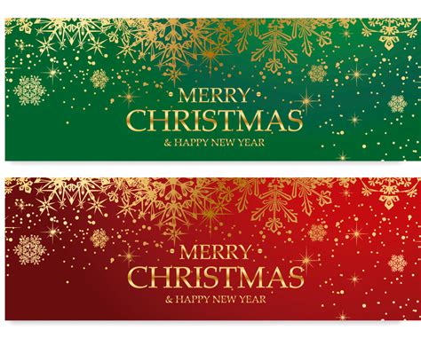 Merry Christmas Banners Vector Art & Graphics | freevector.com
