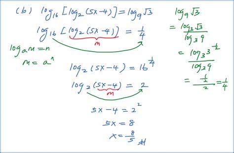 5.4.3 Logarithms Equation - Example 3 - SPM Additional Mathematics