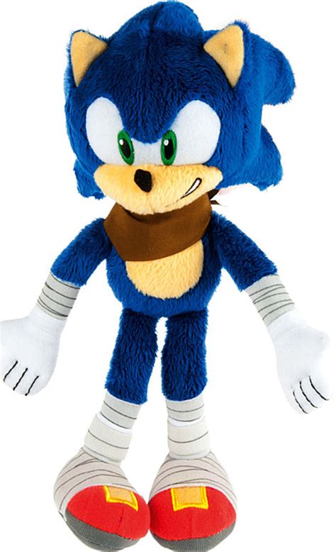 Sonic The Hedgehog Sonic Boom Sonic 8 Plush Showing Teeth TOMY - ToyWiz