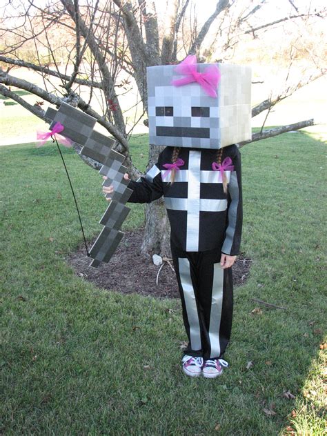 Minecraft Skeleton Head Costume