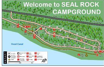 Seal Rock Campground Map. Olympic National Forest, National Parks, Campground, Campsite, Seal ...