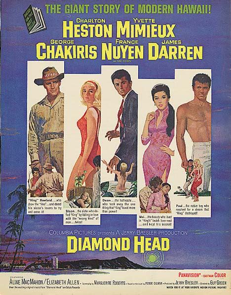 Charlton Heston Yvette Mimieux DIAMOND HEAD ad #2 1963