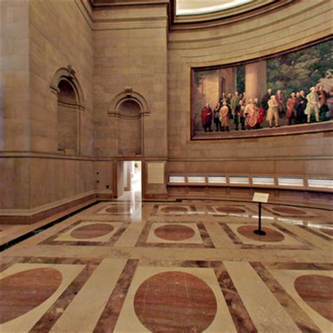 The United States National Archives Rotunda panorama in Washington, DC ...