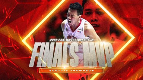 Ginebra guard Scottie Thompson is PBA Finals MVP