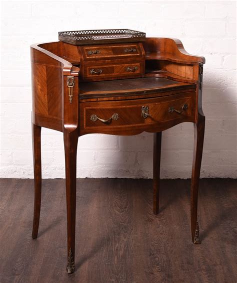 Unusual Inlaid French Ladies Writing Desk