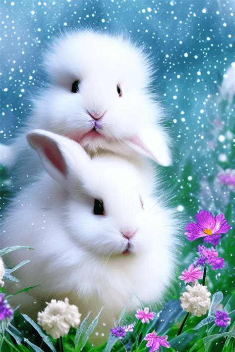 White Baby Bunny Wallpaper