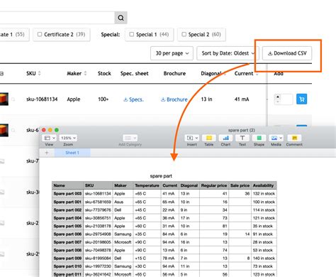 Add a ‘Download CSV’ button to WooCommerce Product Table – WC Product Table