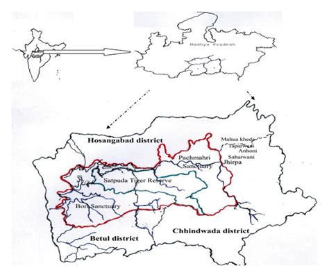 Location map of the Pachmarhi biosphere reserve in India. | Download Scientific Diagram