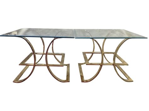 Sculptural Brass Glass End Tables, Outdoor Furniture, Outdoor Decor ...