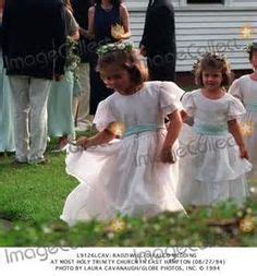 Rose and Tatiana Schlossberg, flower girls at the wedding of their ...