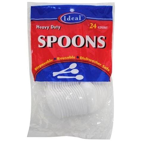 HD White Plastic Spoons Case Pack 24 ** Learn more by visiting the image link. (This is an ...