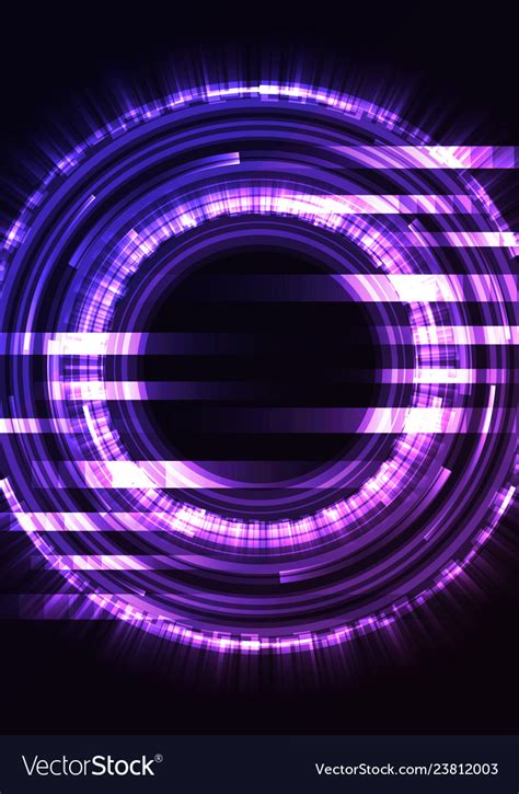 Purple circle digital abstract pixel background Vector Image