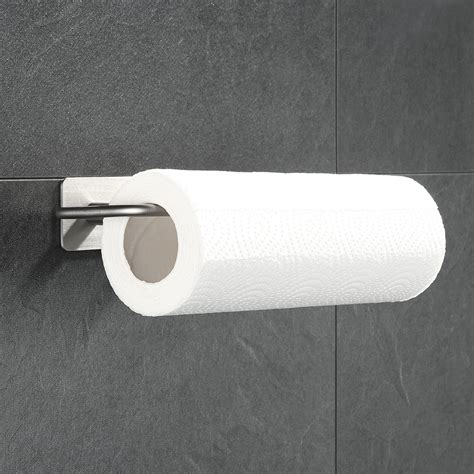 Paper Towel Holder Wall Mount-Toilet Paper Roll Holder with 3M Adhesive Mount Great for Kitchen ...
