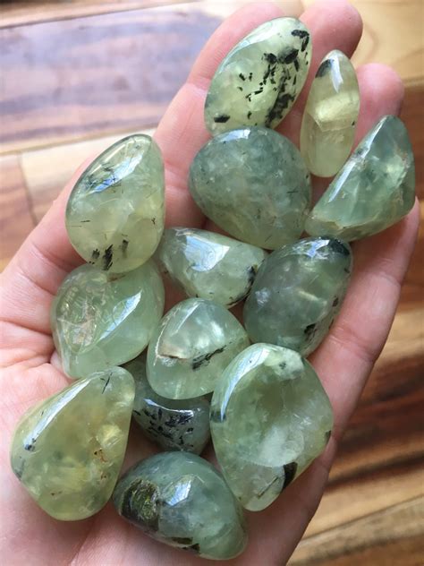 Prehnite Crystals Listing is for 1 (one) raw prehnite stone. These are stock photos sizes will ...