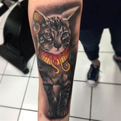 purdytattoos:egyptian-cat-cat-portrait-egyptian