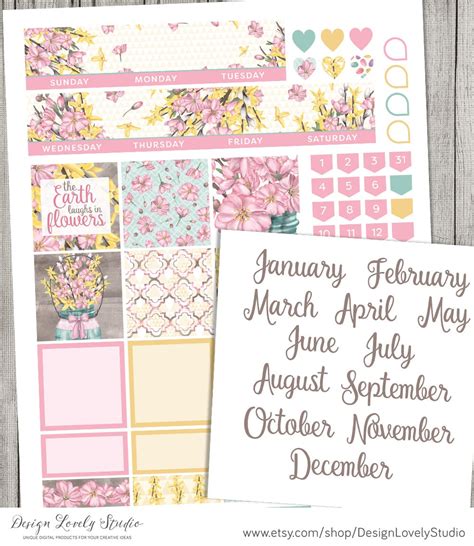 Printable Happy Planner Stickers Classic Happy Planner | Etsy