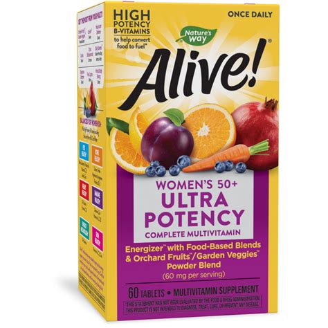 Nature’s Way Alive! Women’s 50+ Ultra Potency Complete Multivitamin ...