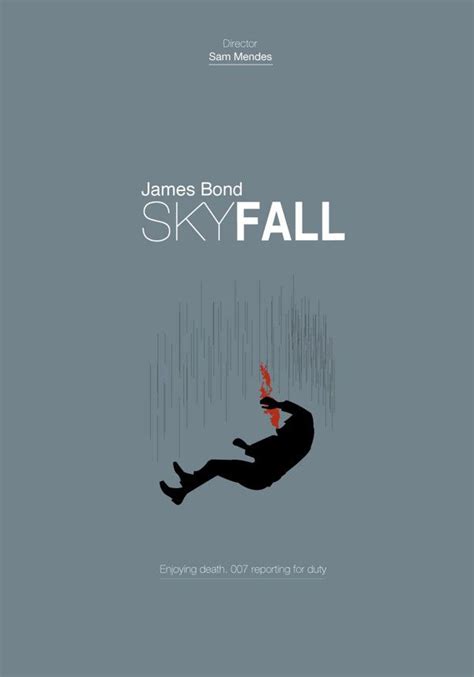 James Bond SKYFALL Minimalist Poster Art by Jim Diamas. #jamesbond #007 | James bond movie ...