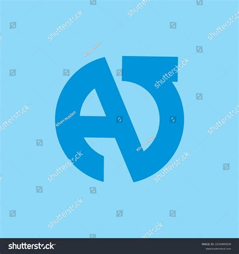 Aj Logo Vector Design Eps File Stock Vector (Royalty Free) 2220485839 ...