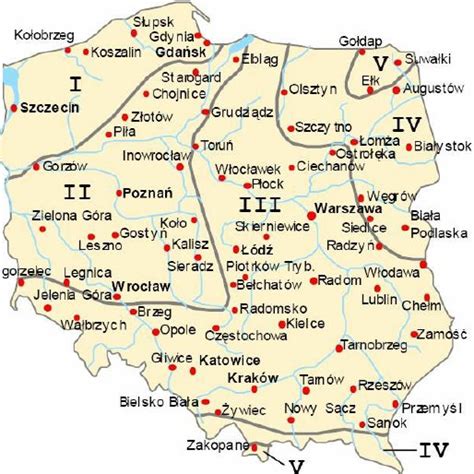 Fig. no. 1 - Territory division of Poland for climatic zones (according... | Download Scientific ...