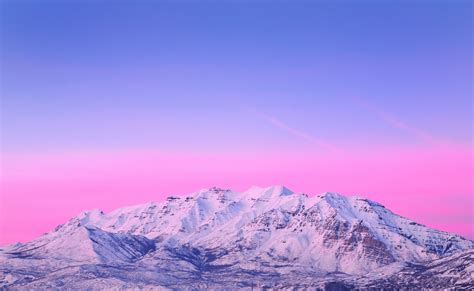 Pink Sunset over Mount Timpanogos