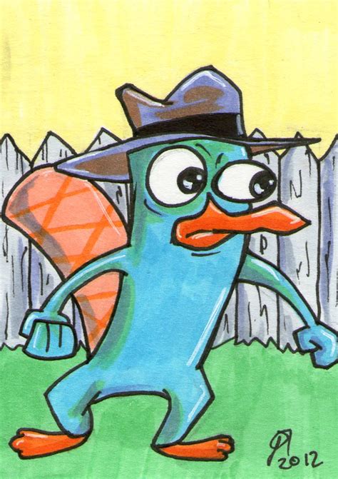 Perry the Platypus sketch card by johnnyism on DeviantArt