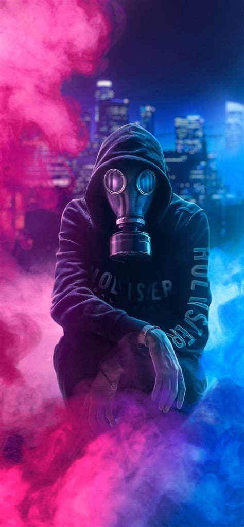 Gangster Gas Mask Graffiti Wallpaper – vultlerorn