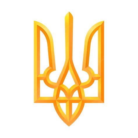 Premium Vector | Coat of arms of ukraine on a white background vector ...