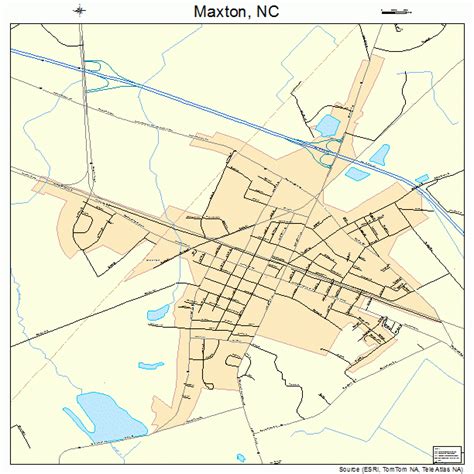 Maxton North Carolina Street Map 3742020