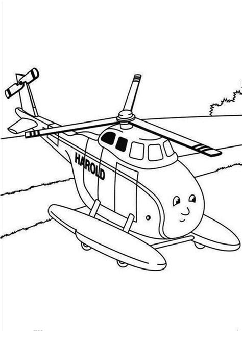 Harold The Helicopter Coloring Page - Coloring Home