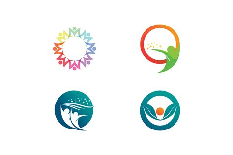 People Logo Set Vector Design Graphic by anggasaputro4489 · Creative ...