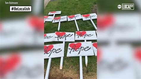 Coronavirus Illinois: Wheaton man creates signs of hope during COVID-19 pandemic - 6abc Philadelphia