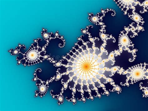 Beautiful Zoom into the Infinite Mathematical Mandelbrot Set Fractal Stock Illustration ...