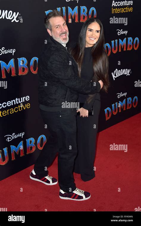 Joey Fatone and Izabel Araujo attending the world premiere of 'Dumbo ...