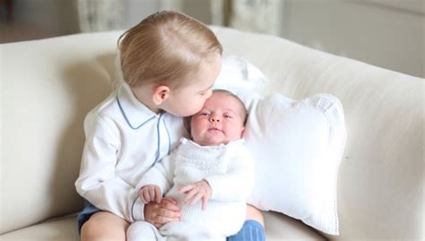 First Photos of Princess Charlotte With Brother, Prince George