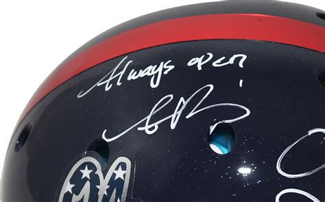 DK Metcalf & AJ Brown Signed Ole Miss Rebels Authentic Blue Helmet BAS 29977 – Denver Autographs