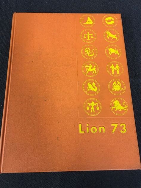 1973 Red Lion High School Yearbook Red Lion Pa Pennsylvania The Lion | eBay