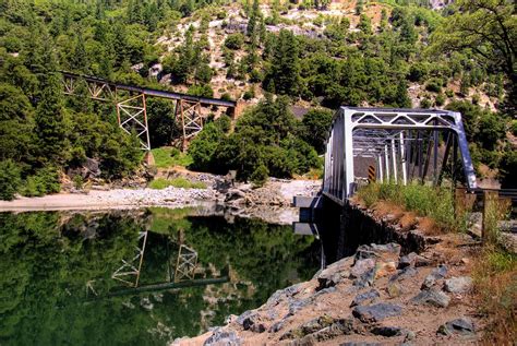 Reflections of Feather River Canyon Bridges, California | Flickr